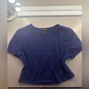 Forever 21 Women's Navy Short Sleeve Tee